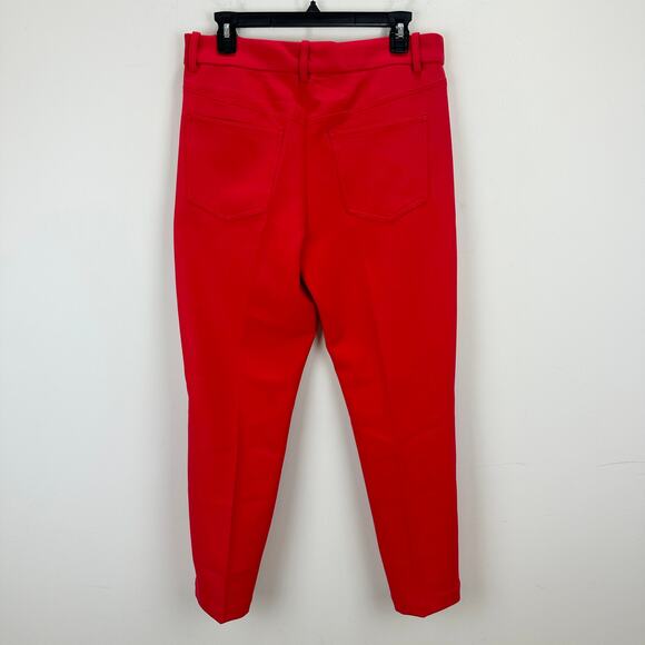Madewell Mid Rise Slim Ankle Pant Straight Leg Red Classic Relaxed US 4 NWT - Picture 12 of 12